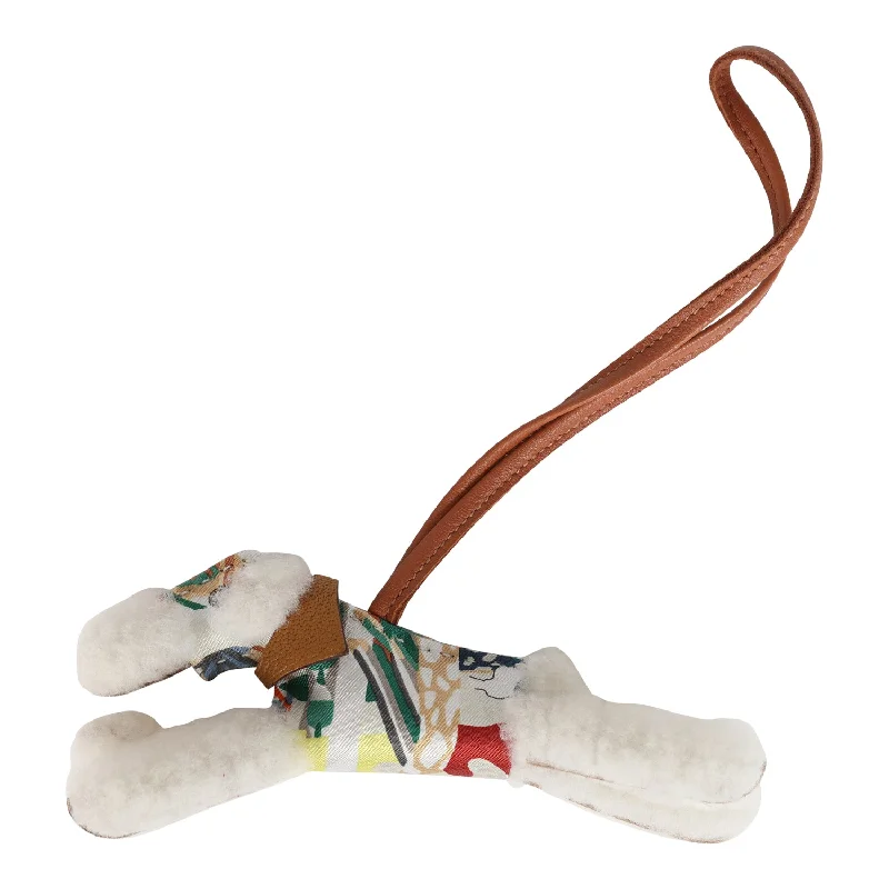 Hermes Buddy Charm Multicolor Silk/Merino Sheepskin